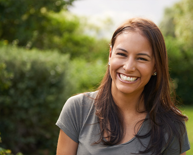 Dental patient with flawless smile