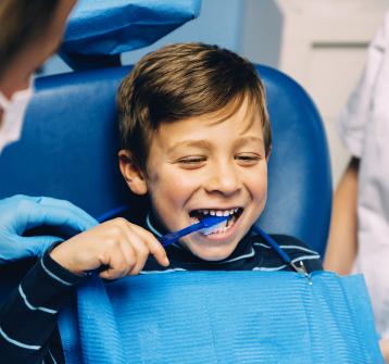 Child receiving healthy start treatment 