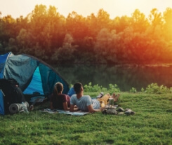 People camping