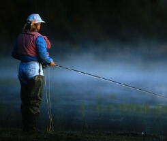 Person fishing