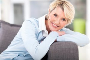 smiling mature woman