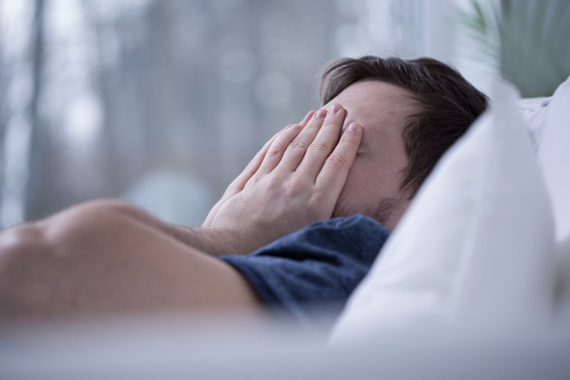 man with sleep apnea